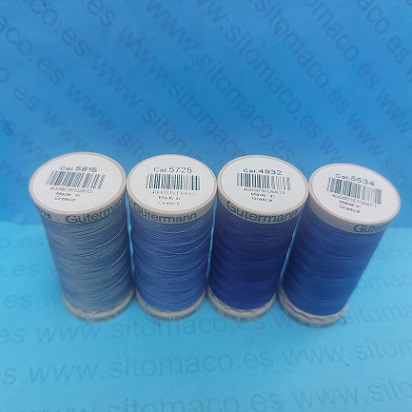 SET 4 BOBINAS GUTERMAN ACOLCHADO 200m  4932, 5534, 5725, 5815